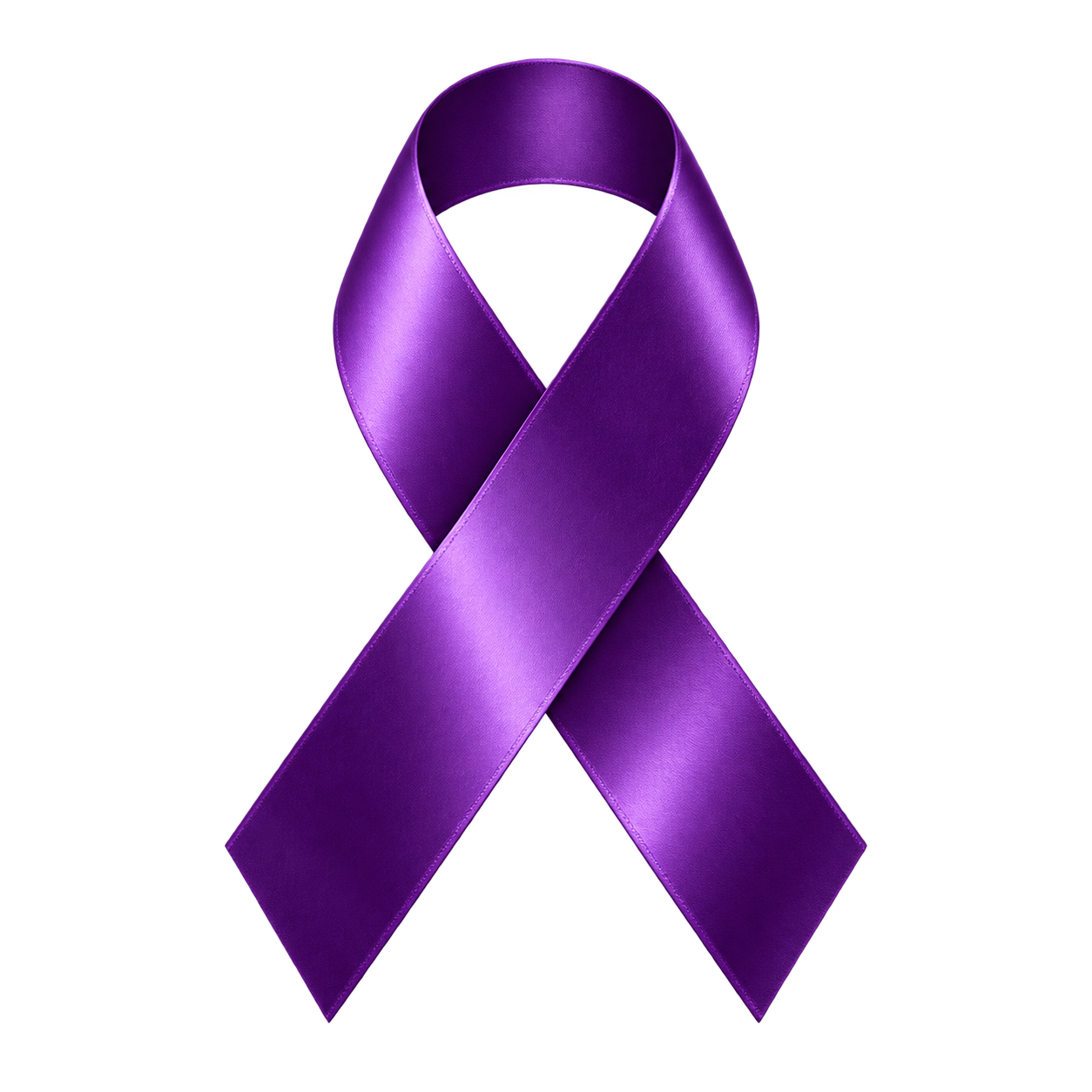 Purple ribbon for domestic violence awareness